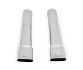 Exhaust Tips Super Bee Style Polished 340 Stainless Steel 3.0 Inch Inlet With Rectangular Oval Oulet Clamp-On Set Of 2 Pieces Hooker BlackHeart