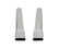 Exhaust Tips Super Bee Style Polished 340 Stainless Steel 2.5 Inch Inlet With Rectangular Oval Oulet Clamp-On Set Of 2 Pieces Hooker BlackHeart