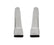 Exhaust Tips Super Bee Style Polished 340 Stainless Steel 2.5 Inch Inlet With Rectangular Oval Oulet Clamp-On Set Of 2 Pieces Hooker BlackHeart