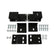 Engine Mount Brackets 1972-1993 Dodge W100, W150 4Wd Truck With Gen III Hemi Swap Hooker BlackHeart