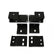 Engine Mount Brackets 1972-1993 Dodge W100, W150 4Wd Truck With Gen III Hemi Swap Hooker BlackHeart