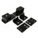 Engine Mount Brackets 1972-1993 Dodge W100, W150 4Wd Truck With Gen III Hemi Swap Hooker BlackHeart