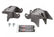 Engine Mount Brackets 1997-2006 Jeep Wrangler Tj, Lj With LS Or Lt Engine Swap Hooker BlackHeart