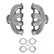 Lt Swap Exhaust Manifolds Center Dump Natural Cast Multi-Fit GM Gen V Lt Engines 2.50-In. Outlet Block Hugger Style With Center Dump Outlet Hooker BlackHeart