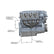 Lt Swap Exhaust Manifolds Center Dump Silver Ceramic Multi-Fit GM Gen V Lt Engines 2.50-In. Outlet Block Hugger Style With Center Dump Outlet Hooker BlackHeart