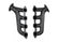 Lt Swap Exhaust Manifolds Black Ceramic Finish Multi-Fit GM Lt Exhaust Manifolds 2.50 Inch Outlet Hooker BlackHeart