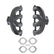 Lt Swap Exhaust Manifolds Center Dump Black Ceramic Multi-Fit GM Gen V Lt Engines 2.50-In. Outlet Block Hugger Style With Center Dump Outlet Hooker BlackHeart
