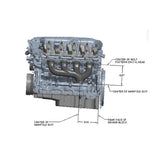 Lt Swap Exhaust Manifolds Rear Dump Natural Cast Multi-Fit GM Gen V Lt Engines 2.50-In. Outlet Hooker BlackHeart
