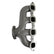 Lt Swap Exhaust Manifolds Rear Dump Natural Cast Multi-Fit GM Gen V Lt Engines 2.50-In. Outlet Hooker BlackHeart