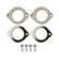 Lt Swap Exhaust Manifolds Rear Dump Natural Cast Multi-Fit GM Gen V Lt Engines 2.50-In. Outlet Hooker BlackHeart