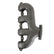 Lt Swap Exhaust Manifolds Rear Dump Natural Cast Multi-Fit GM Gen V Lt Engines 2.50-In. Outlet Hooker BlackHeart