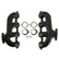 Lt Swap Exhaust Manifolds Rear Dump Black Multi-Fit GM Gen V Lt Engines 2.50-In. Outlet Hooker BlackHeart