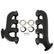 Lt Swap Exhaust Manifolds Rear Dump Sbc Exit Black Multi-Fit GM Gen V Lt Engines 2.50-In. Outlet Hooker BlackHeart