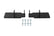 Standard Lt Swap Mount Brackets Dual Mounting Position Fits GM 1988-1998 C1500 Rwd Trucks Hooker BlackHeart