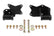 Engine Mount Brackets 1973-1976 Mopar A-Body (Dodge Dart, Scamp & Plymouth Valiant, Duster) With Factory V8 K-Member Hooker BlackHeart