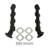 Gen III Hemi Swap Exhaust Manifolds Low Profile Gen III Hemi Swap Exhaust Manifolds With 2.5-Inch Outlets Black Ceramic Hooker BlackHeart