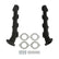 Gen III Hemi Swap Exhaust Manifolds Low Profile Gen III Hemi Swap Exhaust Manifolds With 2.5-Inch Outlets Black Ceramic Hooker BlackHeart