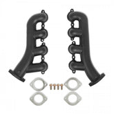 LS Swap Exhaust Manifolds 1990-2004 GM S-10, Sonoma LS Swap Exhaust Manifolds, 2.50 Inch Outlet Black Ceramic Finish Hooker BlackHeart