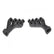 LS Swap Exhaust Manifolds 1990-2004 GM S-10, Sonoma LS Swap Exhaust Manifolds, 2.50 Inch Outlet Black Ceramic Finish Hooker BlackHeart