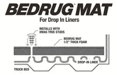 Bedmat For Drop-In 07-18 (19 Legacy/Limited) Silverado/Sierra 6'6 inch Bed 1/2 Inch Thick Installs Over Existing Plastic Drop In Bed Liner w/Cargo Channel System Charcoal BedRug