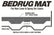 Bedmat For Spray-In Or No Bed Liner 17-24 Ford Superduty 6.5' Short Bed 3/4 Inch Thick For Use w/Spray On Bed Liner And Non Liner Applications Charcoal BedRug