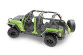 Jeep 07-18 Jeep JK Unltd 4Dr Front 4Pc Floor Kit (Inc Heat Shields) Floor Liner Kit 4 pc. Front Kit Includes Heat Shields Charcoal BedRug