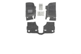 Jeep 11-18 Jeep JK 2Dr Front 3Pc Floor Kit (Includes Heat Shields) Floor Liner Kit 3 pc. 2 pc. Front 1 pc. Rear Replaces Factory Carpet Kit Charcoal BedRug