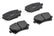 Brake Pads (Set of 4) Rear Audi/VW OE Replacement Advanced Street Pads APR