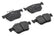 Brake Pads (Set of 4) Rear Fits Audi A3 Quattro 06-13, A3 06-13 VW Tiguan Limited 17-18, Eos 07-16, Tiguan 09-17, GTI 06-10, CC 09-17, Beetle 12-19, Rabbit 06-09, Jetta 05-18, Passat 06-22 APR