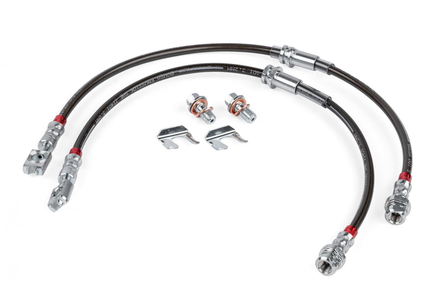 Braided Stainless Steel Brake Lines (Set of 2) Front Fits 2005-2022 Audi A3, Volkswagen Beetle, CC, Eos, GTI, Jetta, Passat, Rabbit, Tiguan, Tiguan Limited APR