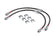 Braided Stainless Steel Brake Lines (Set of 2) Front Fits Volkswagen Golf R 12-13, R32 08 APR