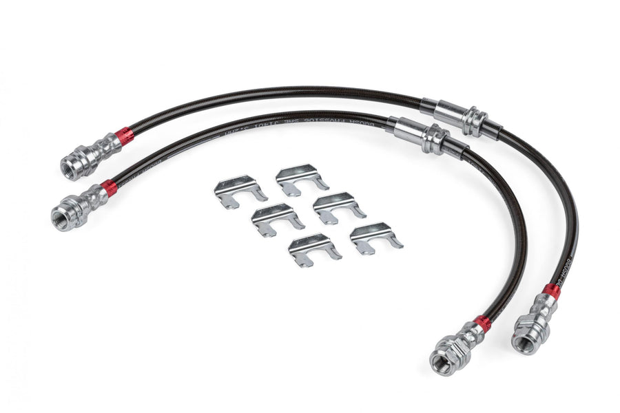 Braided Stainless Steel Brake Lines (Set of 2) Front Fits Volkswagen Golf R 12-13, R32 08 APR