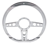 Billet Specialties Steering Wheel 14in D- Shape Trans Am Polished 29427
