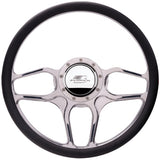 Billet Specialties Steering Wheel 1/2 Wrap 15.5in Win Lite Polished 34102