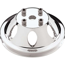 Load image into Gallery viewer, Billet Specialties SBC/BBC 1 GRV WP Pulley For LWP Polished 78110