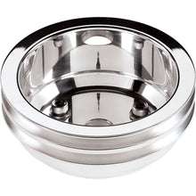 Load image into Gallery viewer, Billet Specialties SBC 2 GRV Crank Pulley LWP Polished 78220