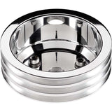 Billet Specialties SBC 3 GRV Crank Pulley LWP Polished 78230