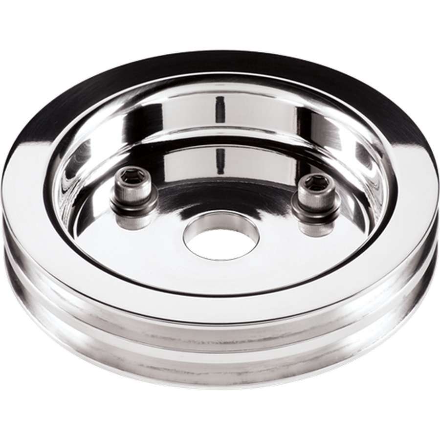 Billet Specialties Polished SBC 2 Groove Lower Pulley 81220