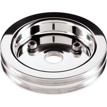 Load image into Gallery viewer, Billet Specialties Polished SBC 2 Groove Lower Pulley 81220