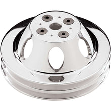 Load image into Gallery viewer, Billet Specialties Polished BBC 2 Groove Upper Pulley 82220