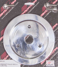 Load image into Gallery viewer, Billet Specialties Polished BBC 1 Groove Lower Pulley 83120