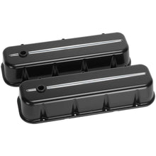 Load image into Gallery viewer, Billet Specialties BBC Tall Valve Covers Black 96124