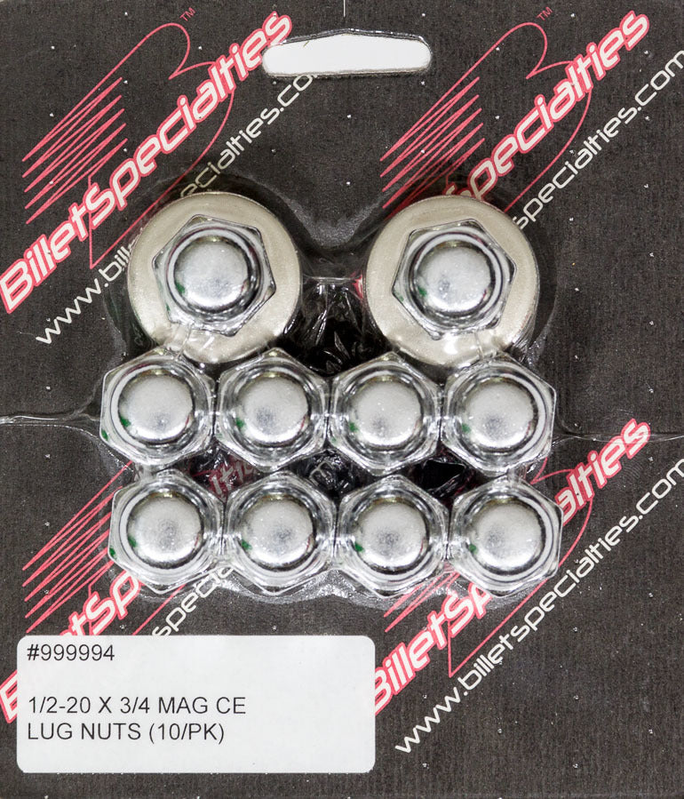 Billet Specialties 1/2-20 X 3/4 Mag Lug Nuts (10/PK) 999994