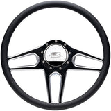 Billet Specialties Steering Wheel 1/2 Wrap 15.5in Tec 5 Black BC34051