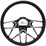 Billet Specialties Steering Wheel 1/2 Wrap 15.5in Redline Black BC34107