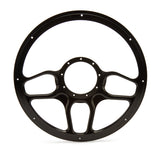 Billet Specialties Steering Wheel 1/2 Wrap Win Lite Black BLK30102