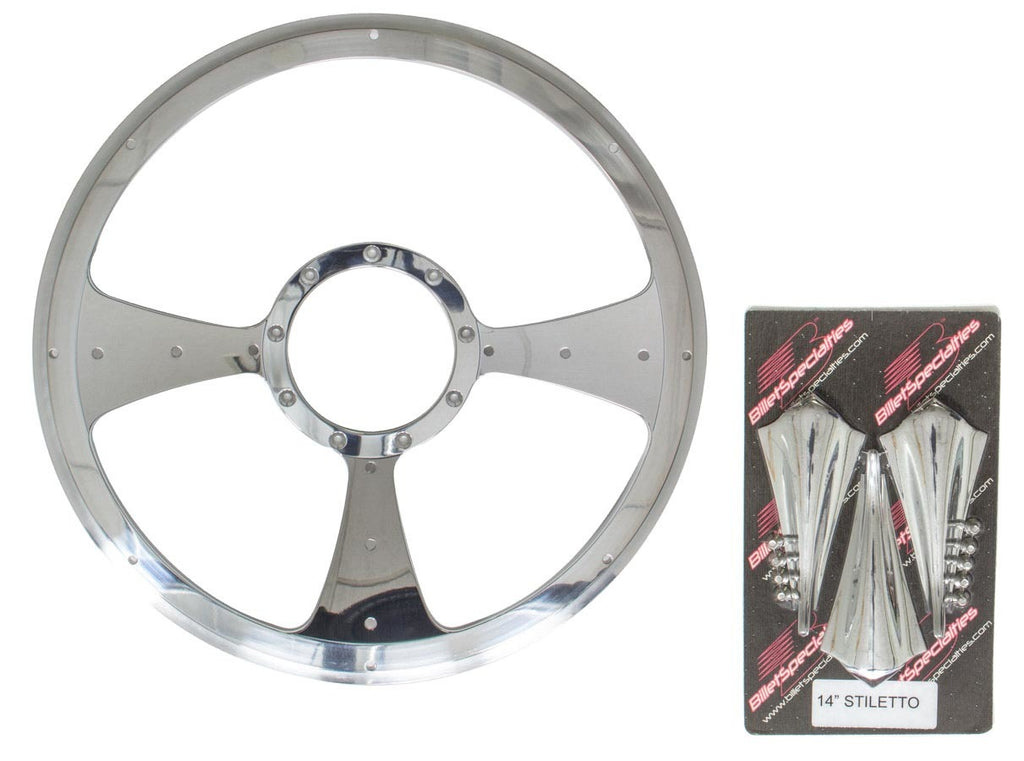 Billet Specialties Stiletto - Profile Steering Wheel 14in P30092