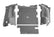 Jeep Bedtred 97-06 Jeep TJ 97-06 Rear 4Pc Cargo Kit Incl. Driver Left Hand Panel Passenger Right Hand Panel Cargo Area Tailgate Replaces Factory Carpet Kit Charcoal BedRug
