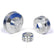 CVF Racing polished Buick 3-groove a/c pulley kit, BUICK3KIT-A