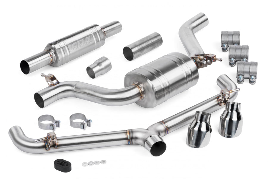 Catback Exhaust System (w/ Front Muffler) GTI (MK7) Fits 2015-2017 Volkswagen GTI APR